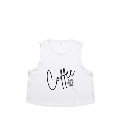 Coffee is Like a Hug in a Mug Crop Tank 2 Thumbnail