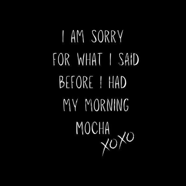 Morning Mocha xoxo - White Thumbnail